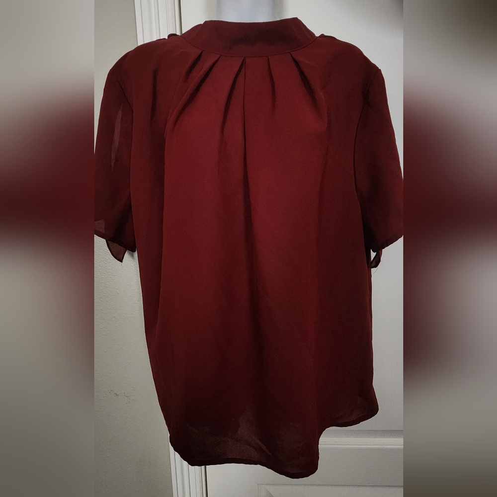 Women's Blouse - Burgandy